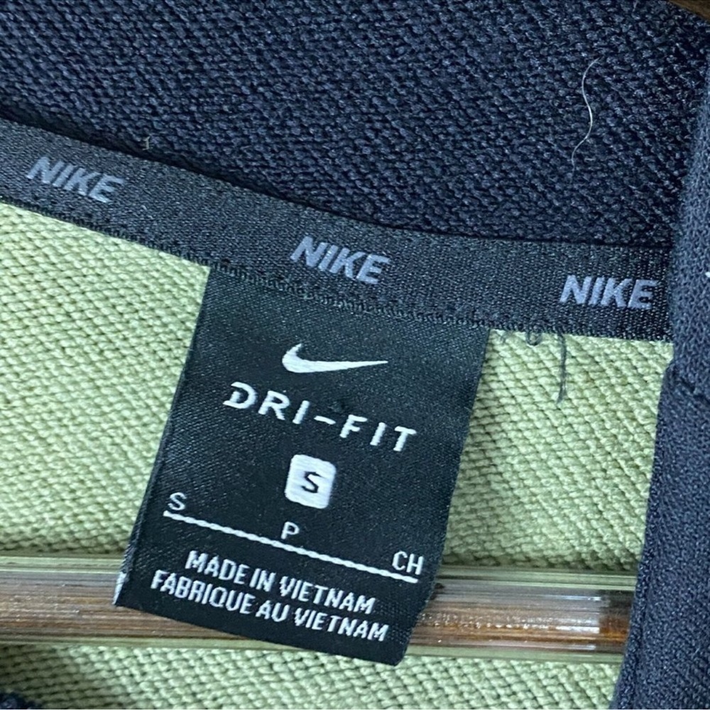 Nike Dri-Fit Camo Stripe Hoodie Mens Size Small Black Green Training Pullover - Picture 14 of 16
